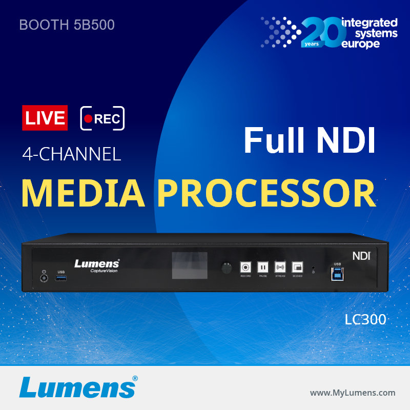 Η Lumens ΣΤΗΝ ISE 2024 ΜΕ ΝΕΑ ΠΡΟΪΟΝΤΑ – www.amydv.gr